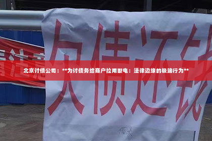 北京讨债公司：**为讨债务给商户拉闸断电：法律边缘的极端行为**