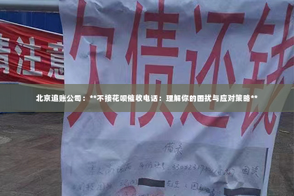 北京追账公司：**不接花呗催收电话：理解你的困扰与应对策略**