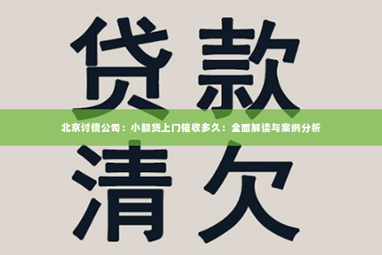 北京讨债公司：小额贷上门催收多久：全面解读与案例分析