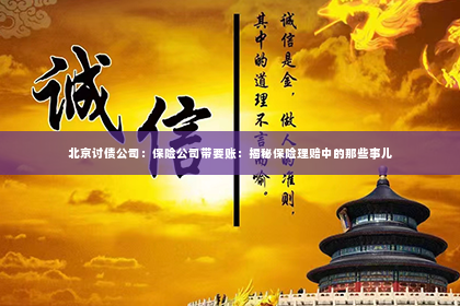 北京讨债公司：保险公司带要账：揭秘保险理赔中的那些事儿