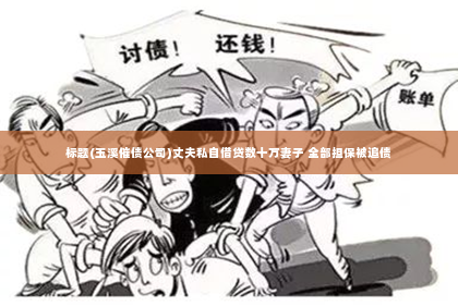 标题(玉溪催债公司)丈夫私自借贷数十万妻子 全部担保被追债