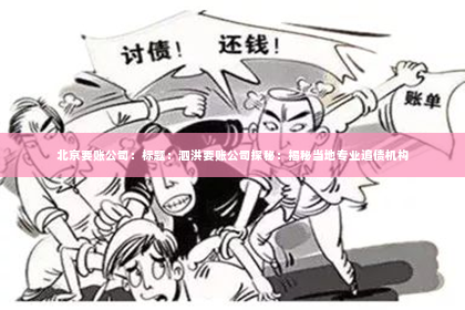 北京要账公司：标题：泗洪要账公司探秘：揭秘当地专业追债机构