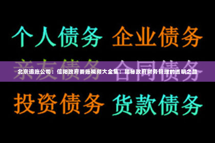 北京追账公司：信阳政府要账视频大全集：揭秘政府财务管理的透明之路