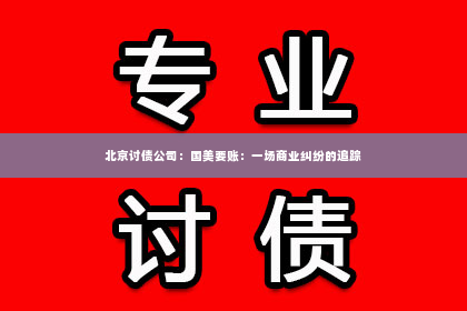 北京讨债公司：国美要账：一场商业纠纷的追踪