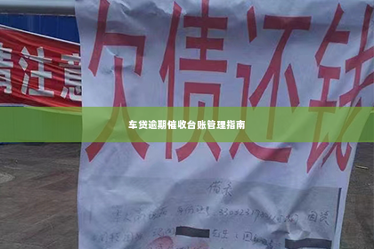 车贷逾期催收台账管理指南
