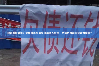 北京要账公司：梦里遭遇父母欠债追债人恐慌，命运之路漫长究竟如何走？