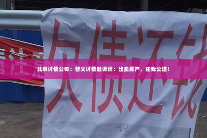 北京讨债公司：替父讨债起诉状：出卖房产，还我公道！