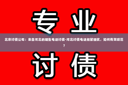 北京讨债公司：来自河北的陌生电话讨债-河北讨债电话频繁骚扰，如何有效防范？