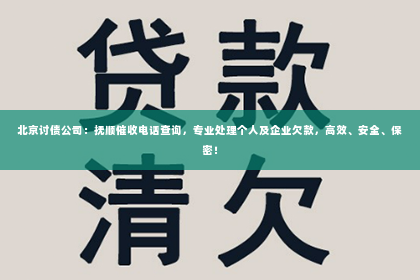北京讨债公司：抚顺催收电话查询，专业处理个人及企业欠款，高效、安全、保密！