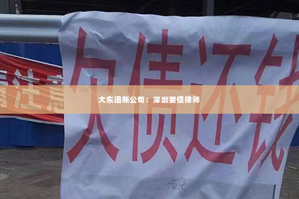 大东追帐公司：深圳要债律师