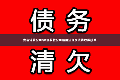 龙岩催收公司:深圳收款公司适用法规反洗钱收款技术