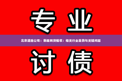 北京追账公司：新疆网贷催收：相关行业趋势与关键问题