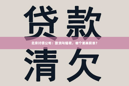 北京讨债公司：放贷与催收，哪个更具前景？