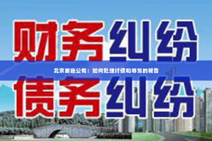 北京要账公司：如何处理讨债和辱骂的被告