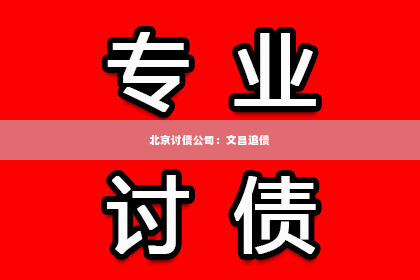 北京讨债公司：文昌追债