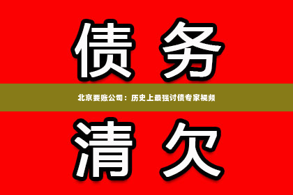 北京要账公司：历史上最强讨债专家视频