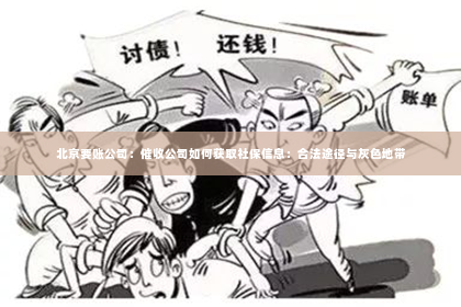 北京要账公司：催收公司如何获取社保信息：合法途径与灰色地带