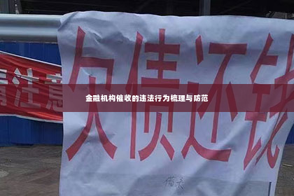 金融机构催收的违法行为梳理与防范