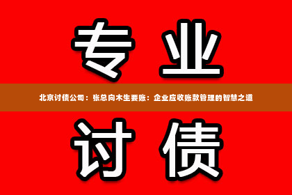 北京讨债公司：张总向木生要账：企业应收账款管理的智慧之道