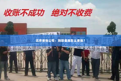北京要账公司：蚂蚁金服怎么要账？