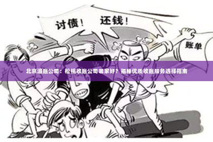 北京追账公司：松桃收账公司哪家好？揭秘优质收账服务选择指南