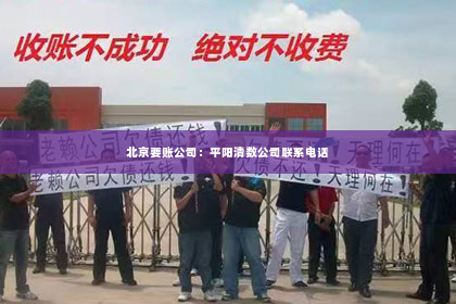 北京要账公司：平阳清数公司联系电话
