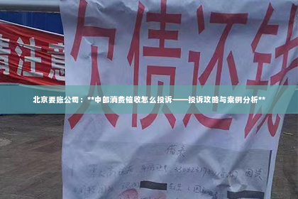北京要账公司：**中邮消费催收怎么投诉——投诉攻略与案例分析**
